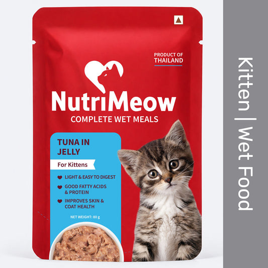 NutriMeow Tuna In Jelly Wet Food For Kitten - 80 gm