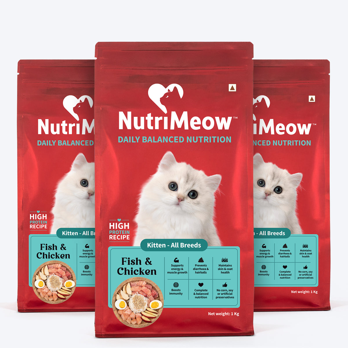 Nutrimeow Chicken & Fish Dry Food For Kitten