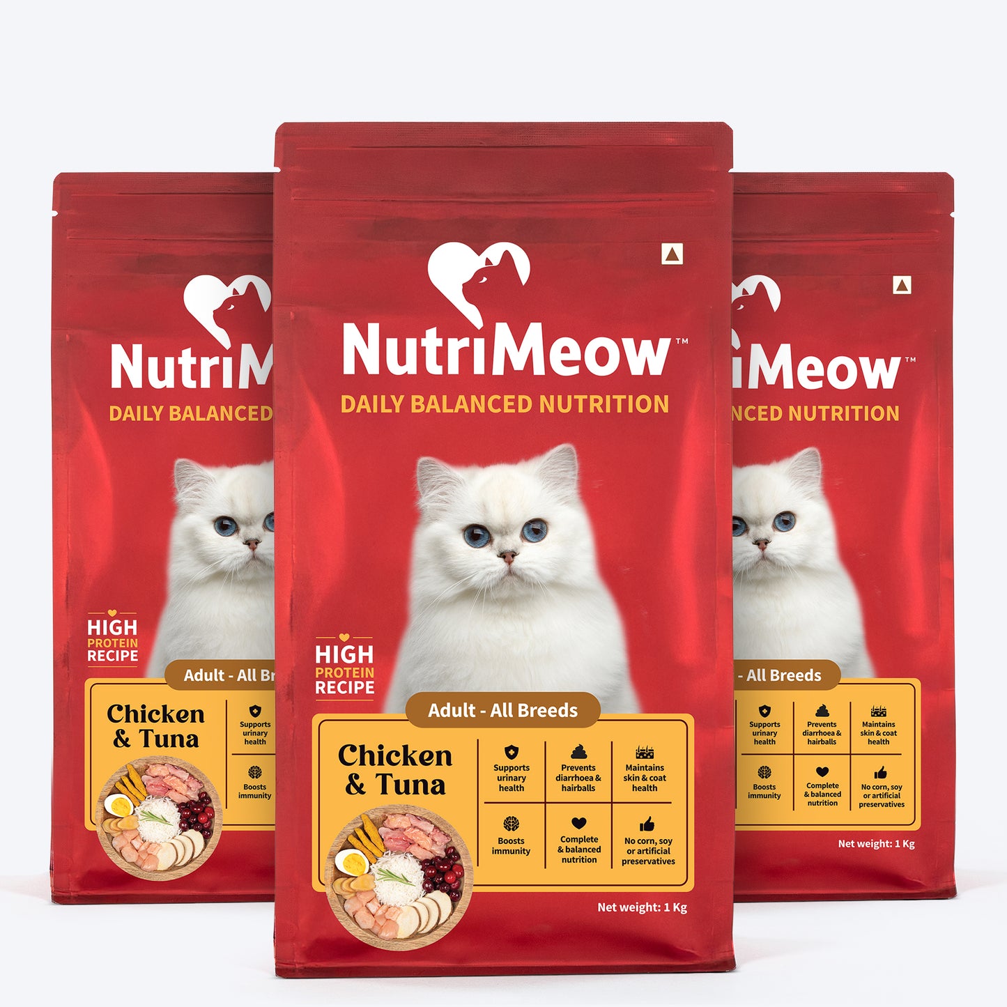 Nutrimeow Chicken & Tuna Dry Food For Adult Cat