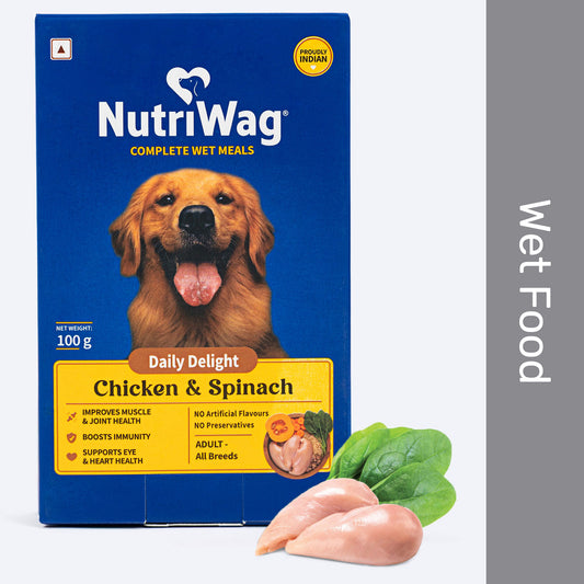 NutriWag Complete Meals With Chicken, Rice & Spinach Wet Food For Dog