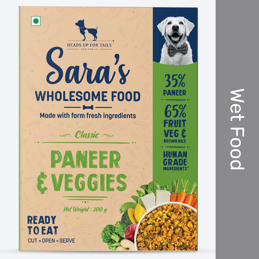 Sara's Wholesome Paneer & Veggies Vegetarian Dog Wet Food