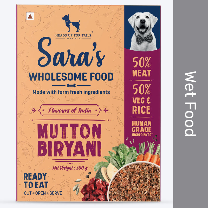 Sara's Wholesome Mutton Biryani Fresh Dog Food