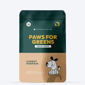 Paws For Greens Vegan Carrot & Pumpkin Treats For Dog - 100 gm - Heads Up For Tails