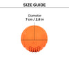 HUFT Chewtastic Mini Feeder Chew Ball For Dog - Orange - Heads Up For Tails