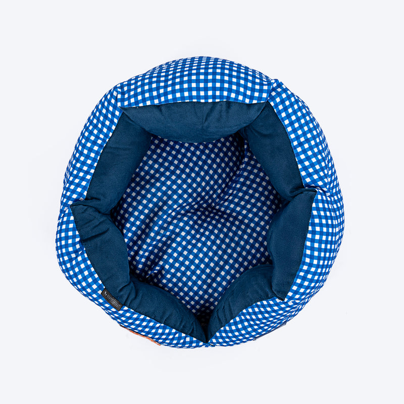 HUFT Purrfect Perch Bed For Cat & Puppy - Blue - Heads Up For Tails