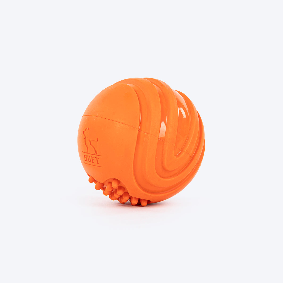 HUFT Chewtastic Mini Feeder Chew Ball For Dog - Orange - Heads Up For Tails
