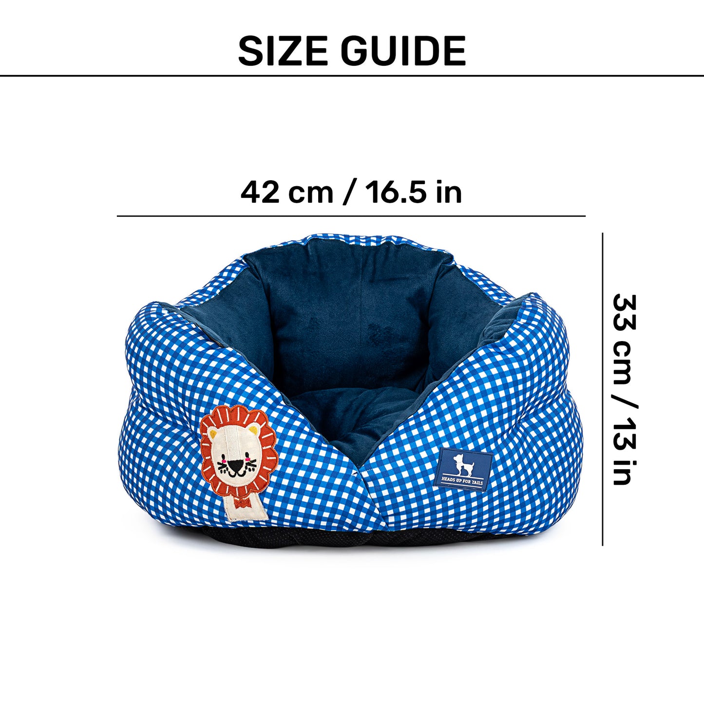 HUFT Purrfect Perch Bed For Cat & Puppy - Blue - Heads Up For Tails