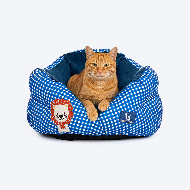 HUFT Purrfect Perch Bed For Cat & Puppy - Blue - Heads Up For Tails