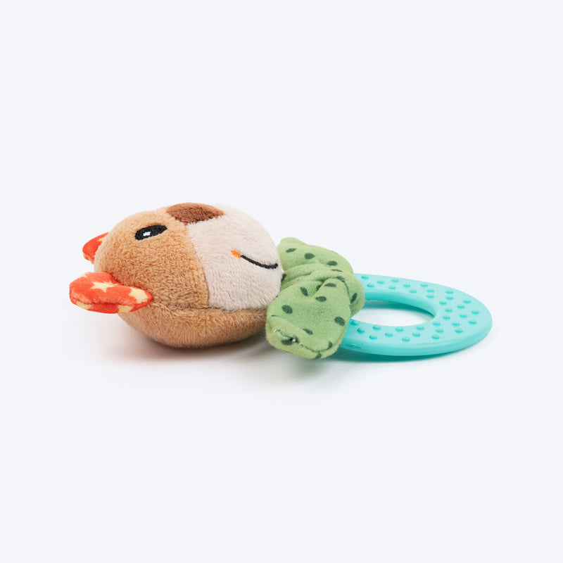 HUFT Cuddle Bear Squeaky Plush Toy For Puppies - Multicolor - Heads Up For Tails