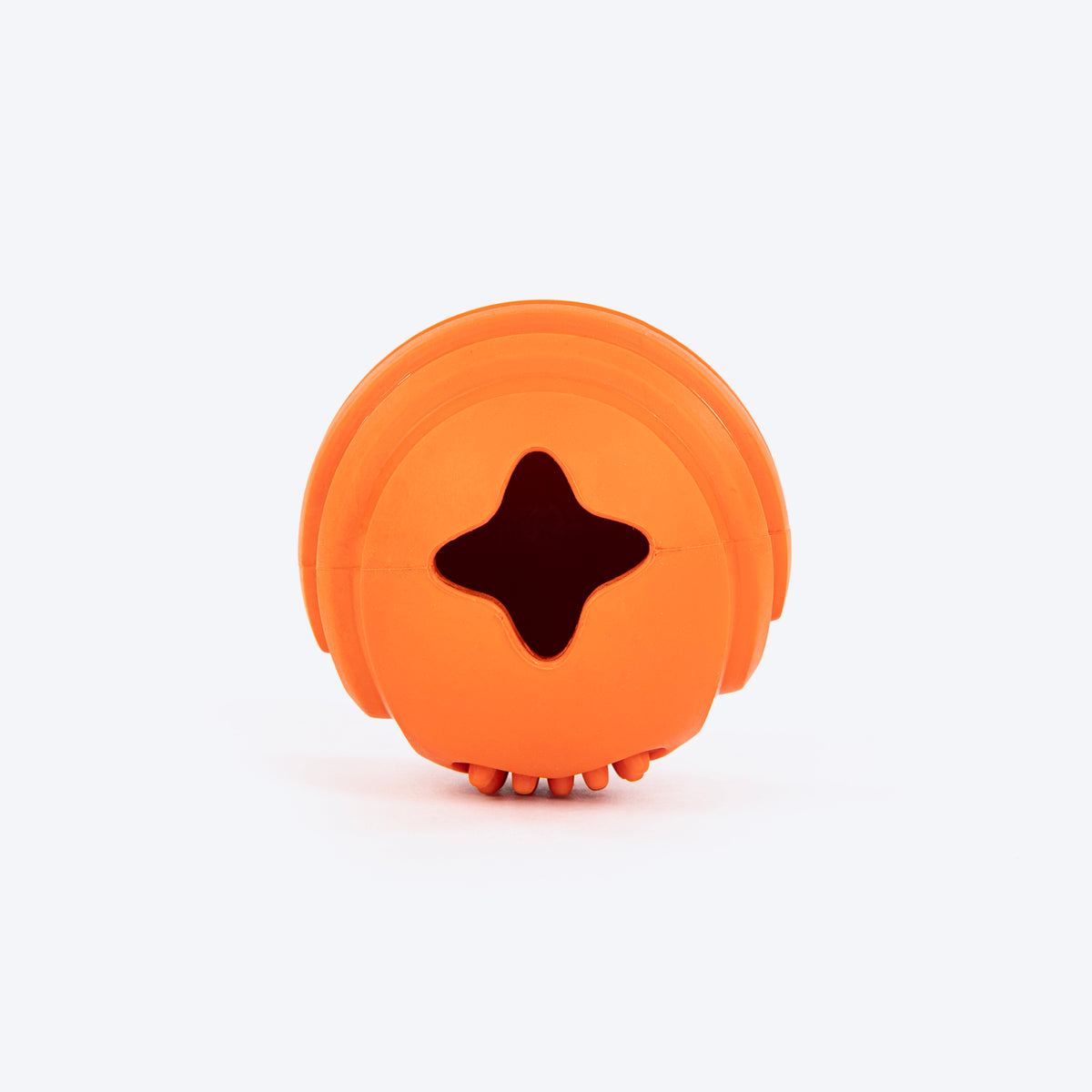HUFT Chewtastic Mini Feeder Chew Ball For Dog - Orange - Heads Up For Tails