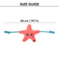 HUFT Sandy The Starfish Squeaky Plush Toy For Dog - Pink