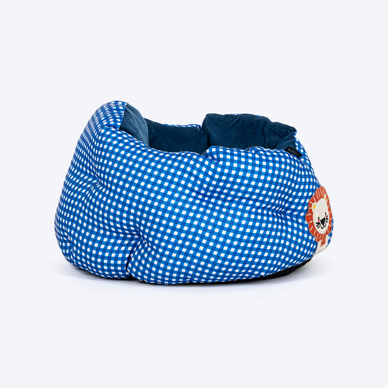 HUFT Purrfect Perch Bed For Cat & Puppy - Blue - Heads Up For Tails