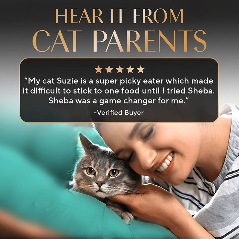 Sheba Rich Premium (1+ Years) Tuna Pumpkin & Carrot In Gravy Adult Wet Cat Food - (28 x 70gm) - Heads Up For Tails