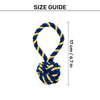 TLC Swinger Rope Toy For Puppies & Small Dog - Yellow & Blue - Heads Up For Tails
