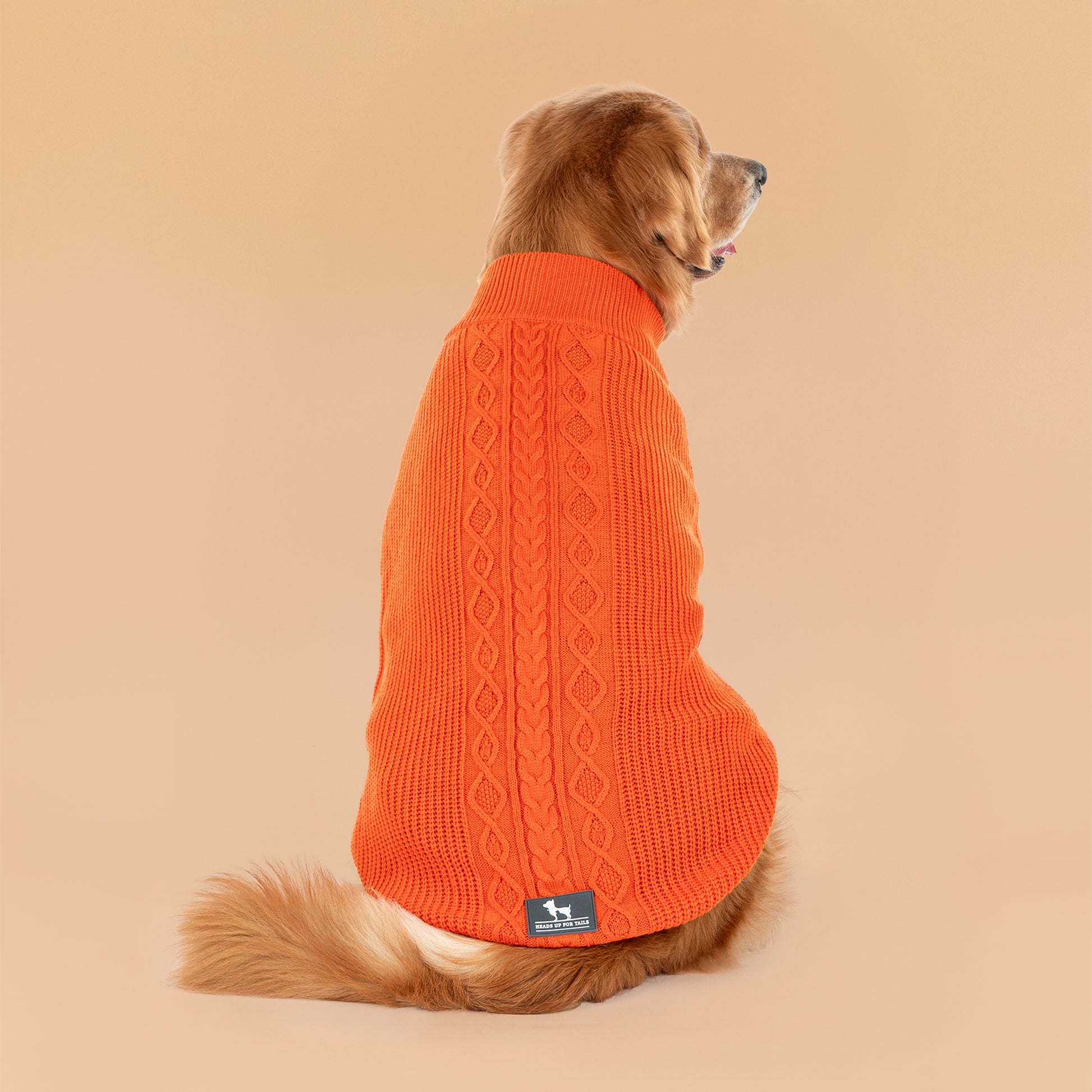 HUFT Winter Spice Sweater For Dog - Orange - Heads Up For Tails
