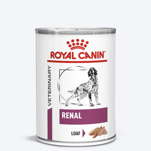 Royal Canin Veterinary Diet Renal Wet Food Can For Dog - 410 g - Heads Up For Tails