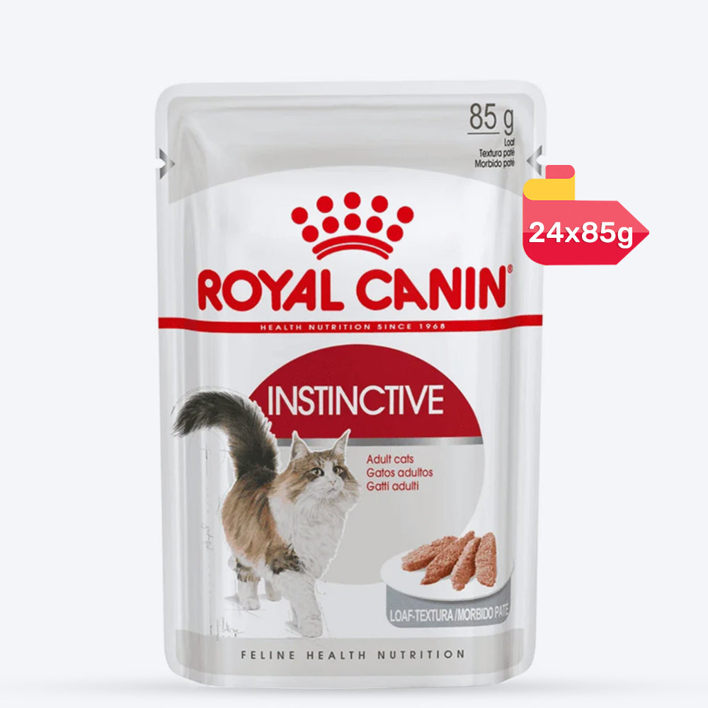 Royal Canin Instinctive Loaf Mousse Pate Wet Food For Adult Cat - 85 g - Heads Up For Tails