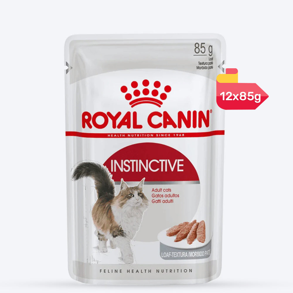 Royal Canin Instinctive Loaf Mousse Pate Wet Food For Adult Cat - 85 g - Heads Up For Tails