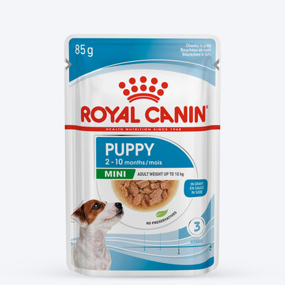 Royal Canin Puppy Mini Wet Puppy Food (1-10kg) - 85 g packs - Heads Up For Tails