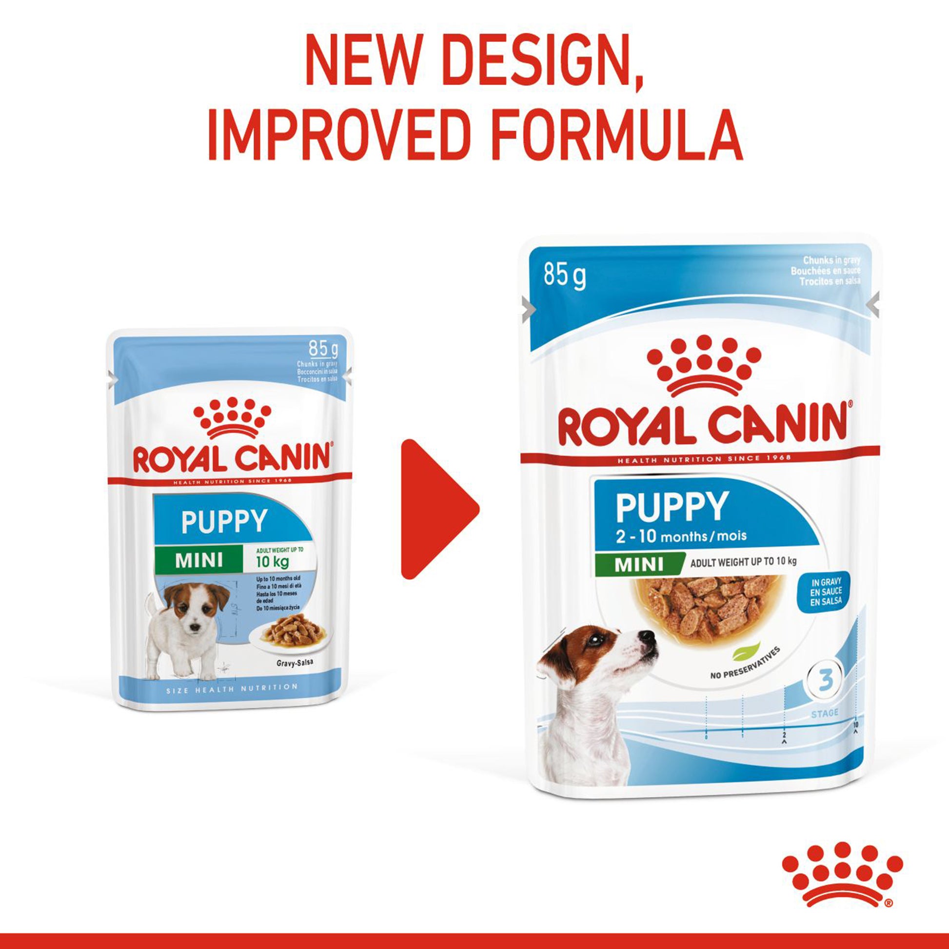 Royal Canin Puppy Mini Wet Puppy Food (1-10kg) - 85 g packs - Heads Up For Tails