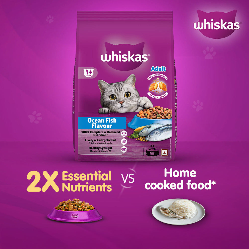 Whiskas Ocean Fish Dry Food For Adult Cat