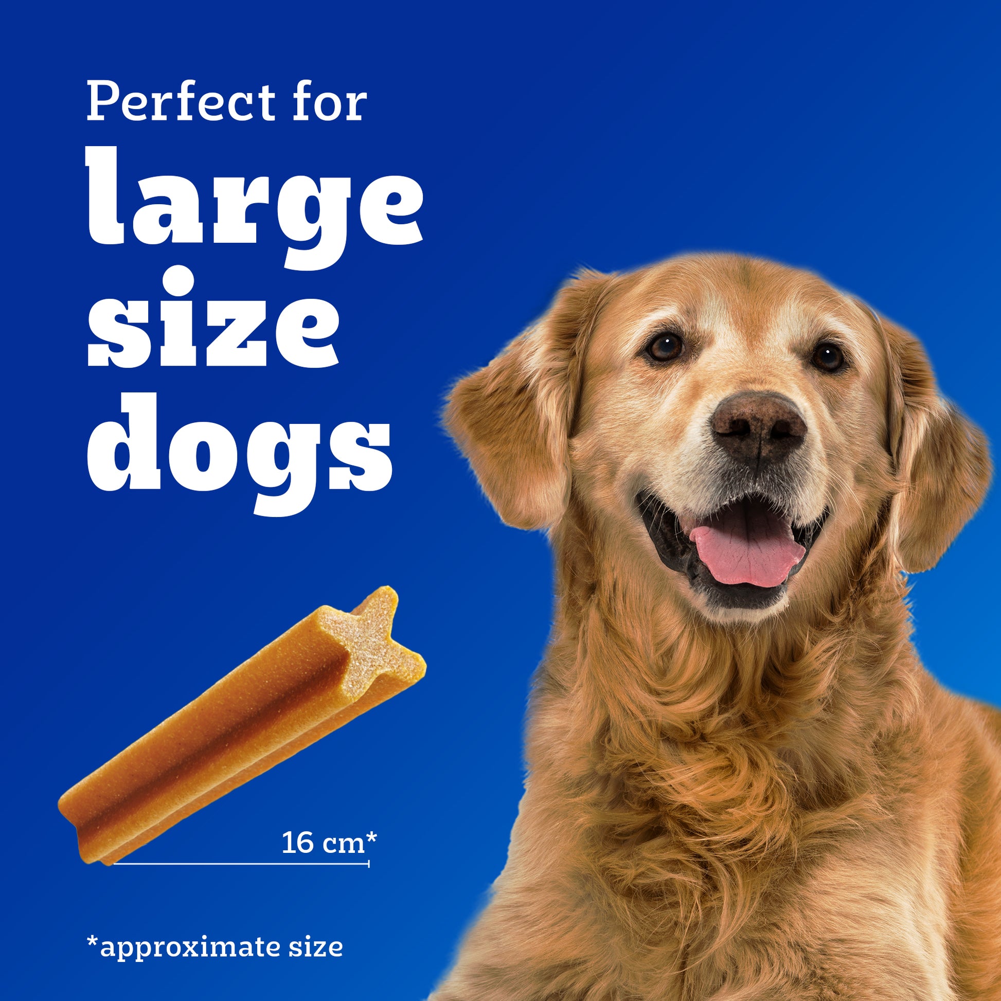 Pedigree Dentastix Dog Treat Weekly Pack For Large Breed - 270 g - Heads Up For Tails