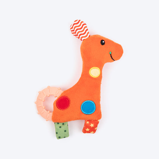 HUFT Pony Playtime Squeaky Plush Toy For Puppies - Multicolor - Heads Up For Tails