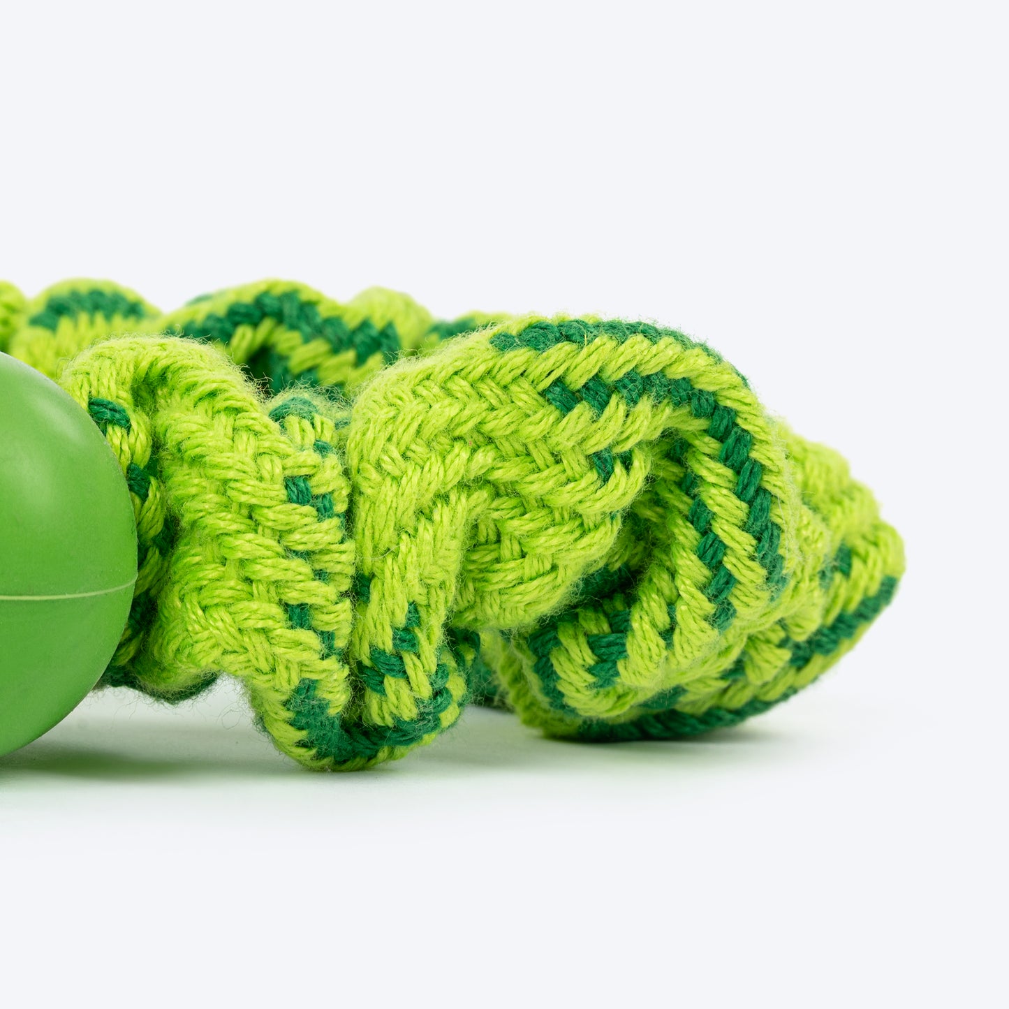 HUFT Tuggables Pull & Play Bungee Rope Toy For Dog - Light Green