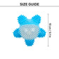 Dash Dog Glowy Starfish Squeaky Chew Toy For Dog - Blue