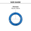 HUFT Chewtastic Tug-O-Ring Chew Toy For Dog - Blue - Heads Up For Tails