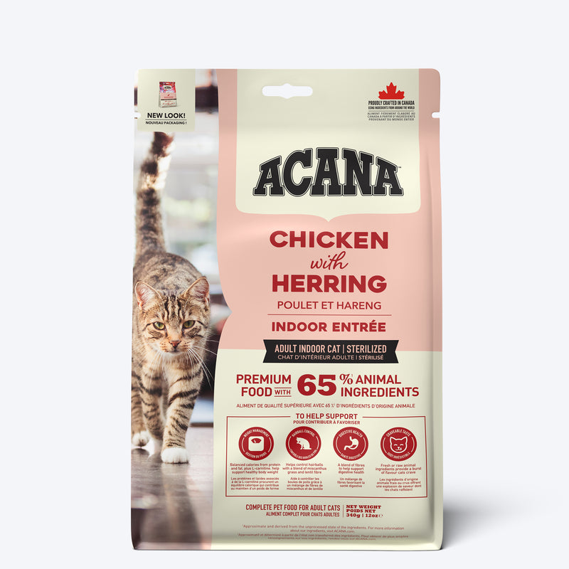 Acana Indoor Entree Chicken With Herring Adult Cat Dry Food