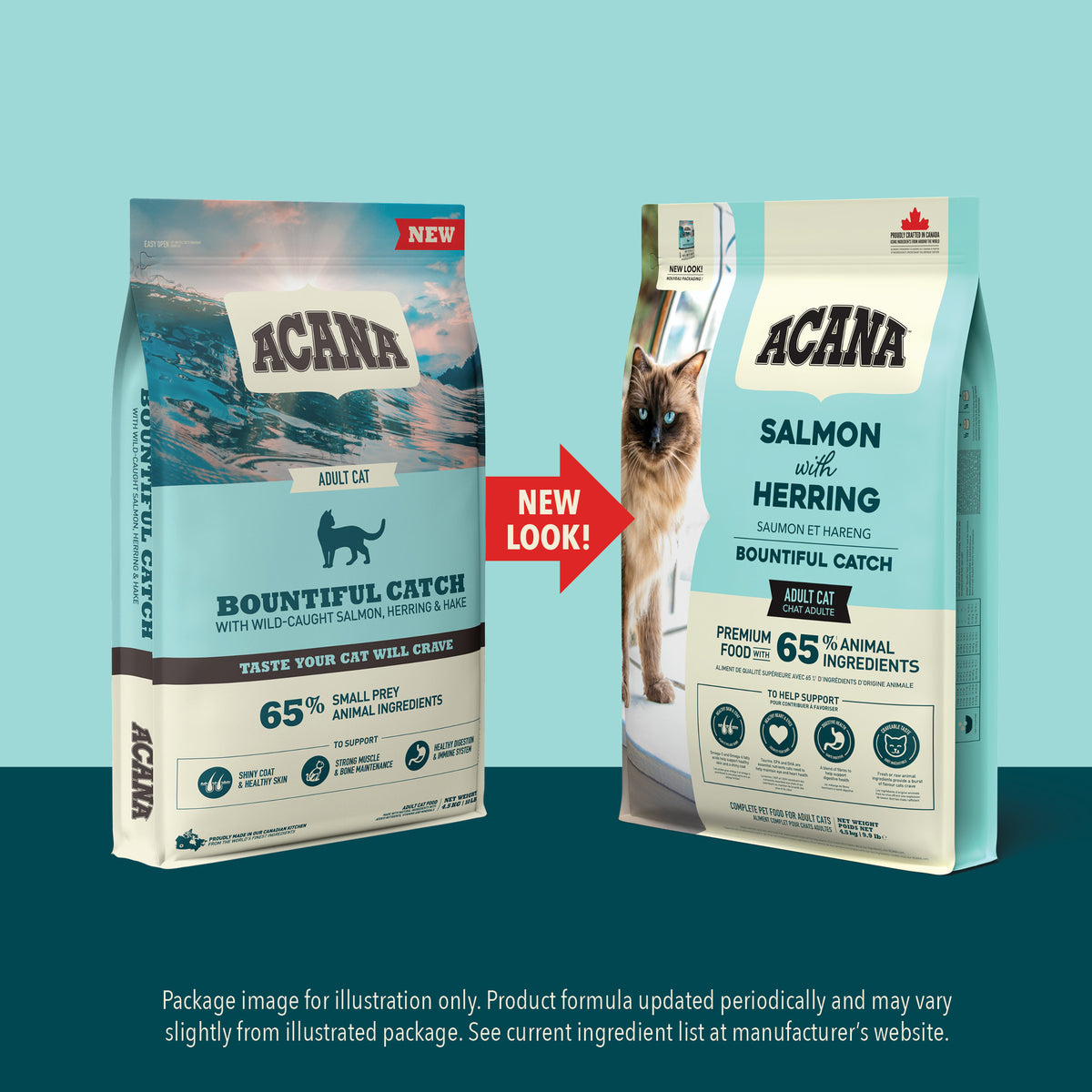 Acana Bountiful Catch Salmon With Herring Adult Cat Dry Food