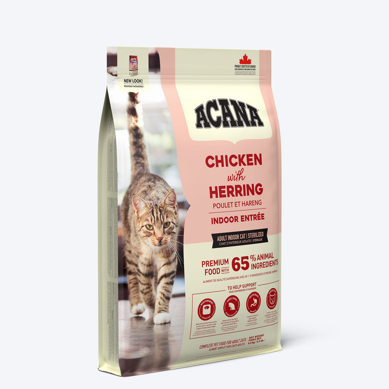 Acana Indoor Entree Chicken With Herring Adult Cat Dry Food