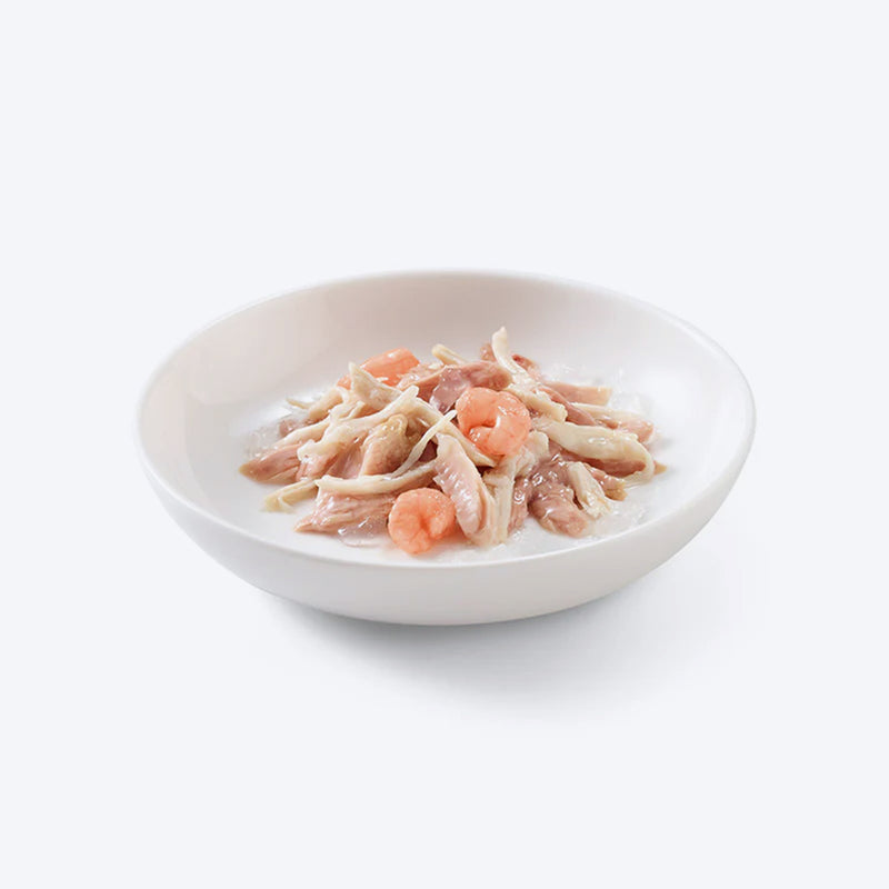 Schesir 34% Tuna & Chicken with Shrimps Wet Cat Food Pouch - 50 g - Heads Up For Tails