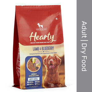 Hearty Oven-Baked Lamb & Blueberry Adult Dog Food All Breeds