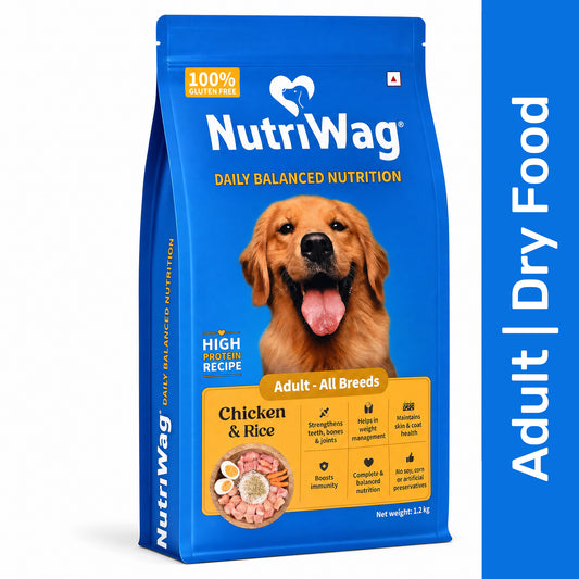 NutriWag Chicken & Rice Dry Food For Adult Dog