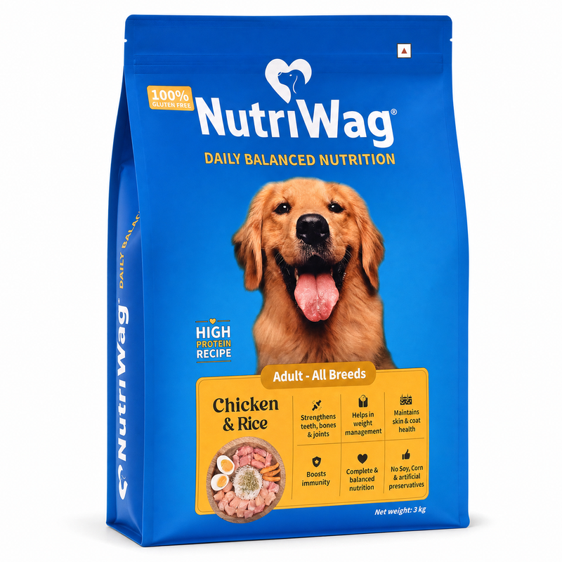 NutriWag Chicken & Rice Dry Food For Adult Dog