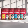 NutriMeow Adult Cat Trial Pack -  Ocean Fish, Chicken, Salmon in Gravy & Tuna in Jelly - (4 x 80 gm) - Heads Up For Tails