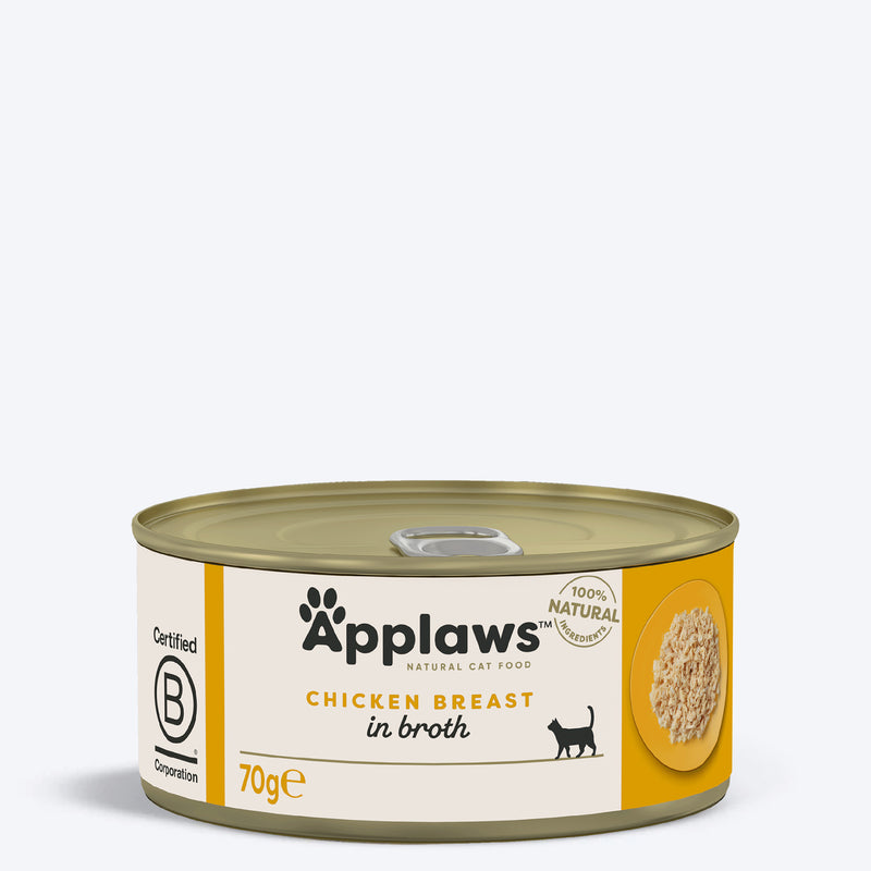 Applaws Natural 75% Chicken Breast Wet Cat Food - 70 g - Heads Up For Tails