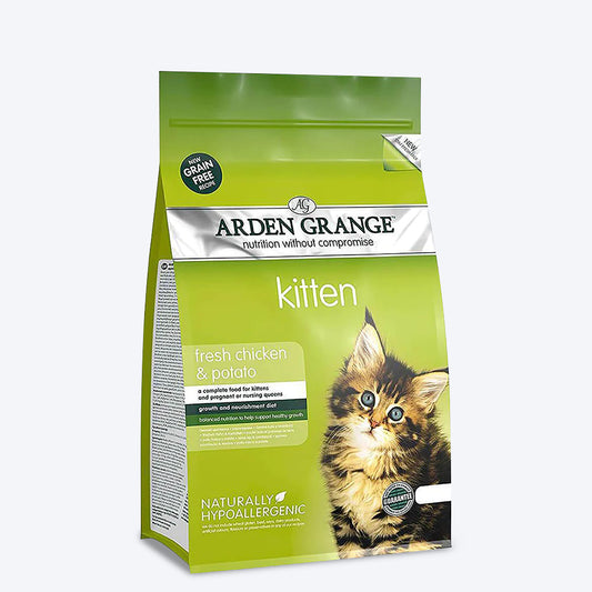 Arden Grange Grain Free Fresh Chicken & Potato Dry Kitten Food - Heads Up For Tails