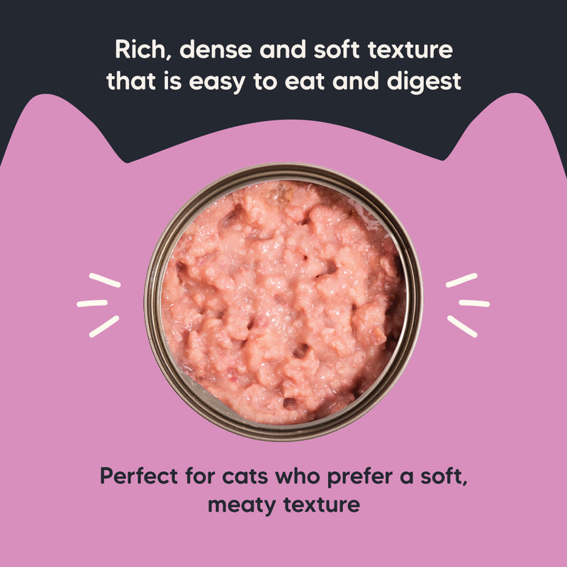 Meowsi by HUFT Chicken Breast with Duck pâté canned cat food, 80 gm, enriched with vitamins and minerals. Grain-free.