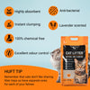 HUFT Cat Litter (Natural & Clumping) - Lavender Scented - 10 kg - Heads Up For Tails