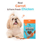 HUFT Yum Nums Soft & Chewy Sticks Carrot With Real Chicken Treat For Dogs - 70 g