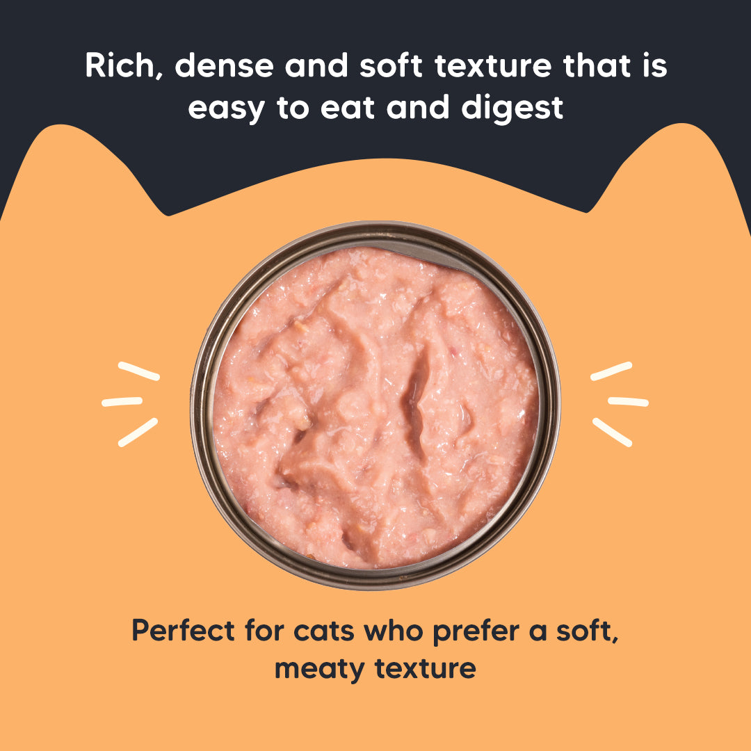 Meowsi by HUFT Chicken Breast pâté Canned Cat Wet Food, 80 gm, with vitamins and minerals, grain-free formula.