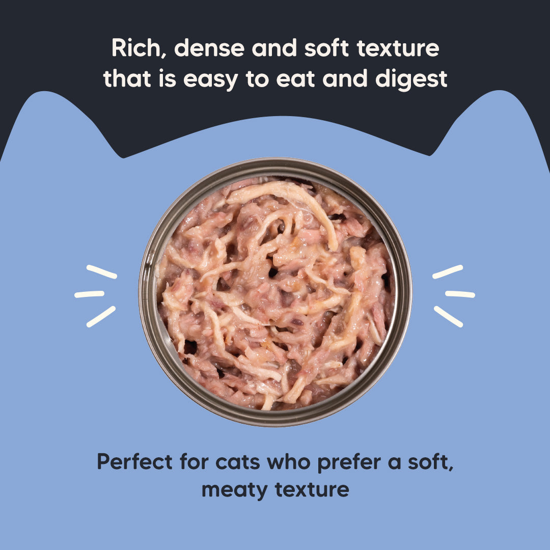 Meowsi by HUFT Tuna & Chicken Pâté Canned Cat Wet Food, 80 gm, grain-free with vitamins and minerals.