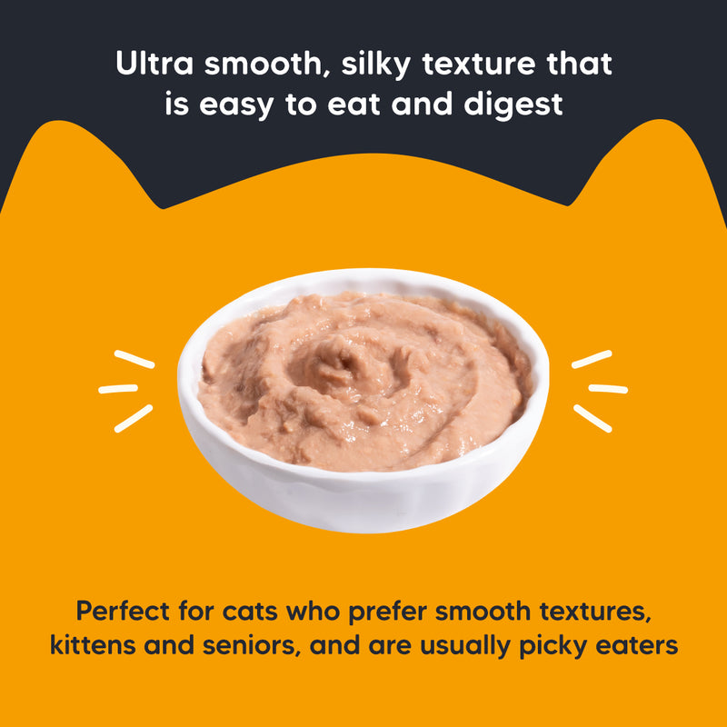 Meowsi by HUFT Chicken Breast Mousse Cat Wet Food, 80 gm, grain-free, with vitamins and minerals for balanced nutrition.
