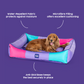 Dash Dog Color Cascade Water Repellent Lounger Dog Bed - Multicolor