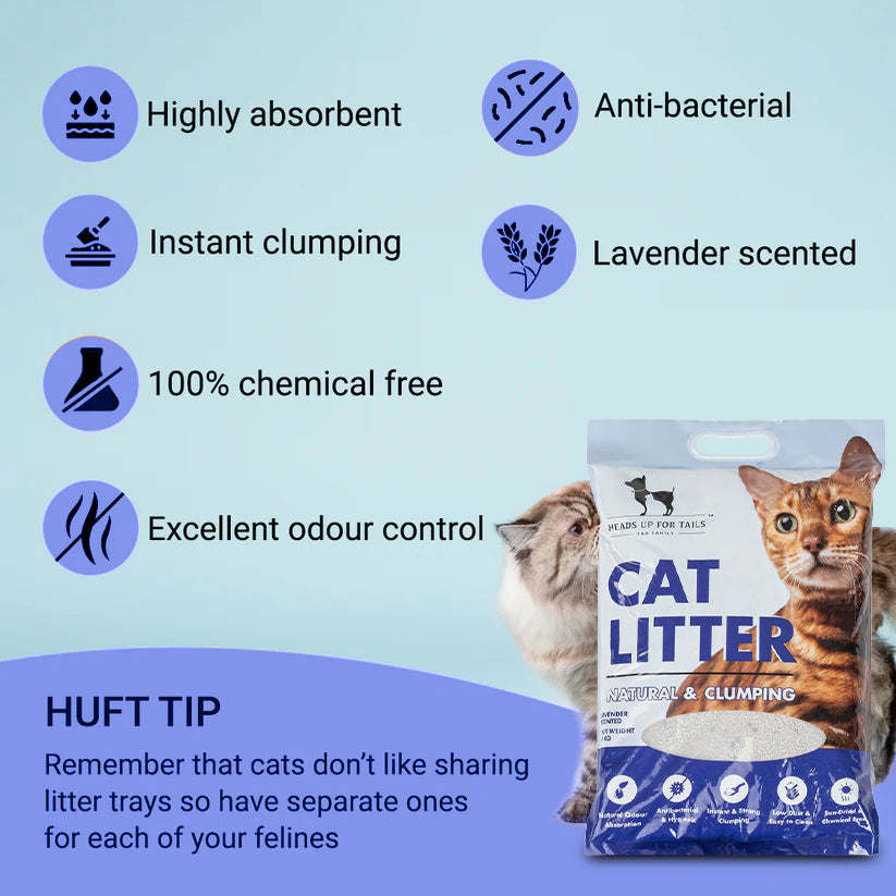 HUFT Natural & Clumping Cat Litter - Lavender - 5 kg_02
