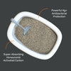 Meowsi by HUFT OdourShield Cat Litter, unscented, 5 kg, 99% dust-free, clumps 3x faster, antibacterial protection.