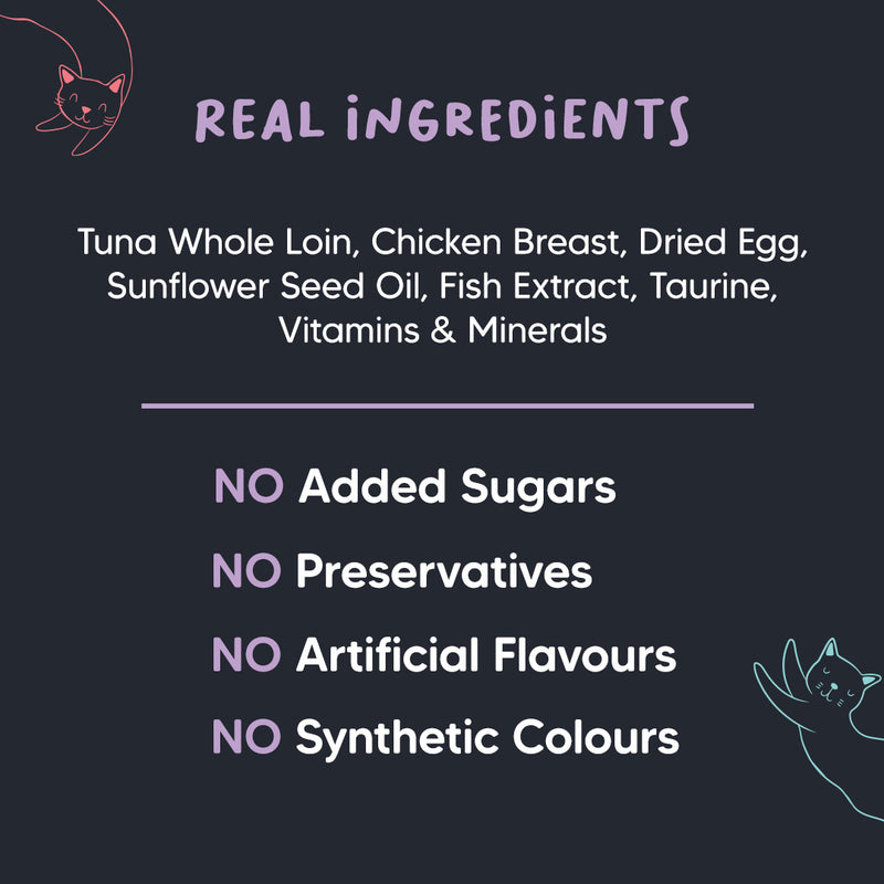 Meowsi by HUFT Tuna & Chicken in Broth Cat Wet Food, 80 gm, with vitamins and minerals, grain-free formula.